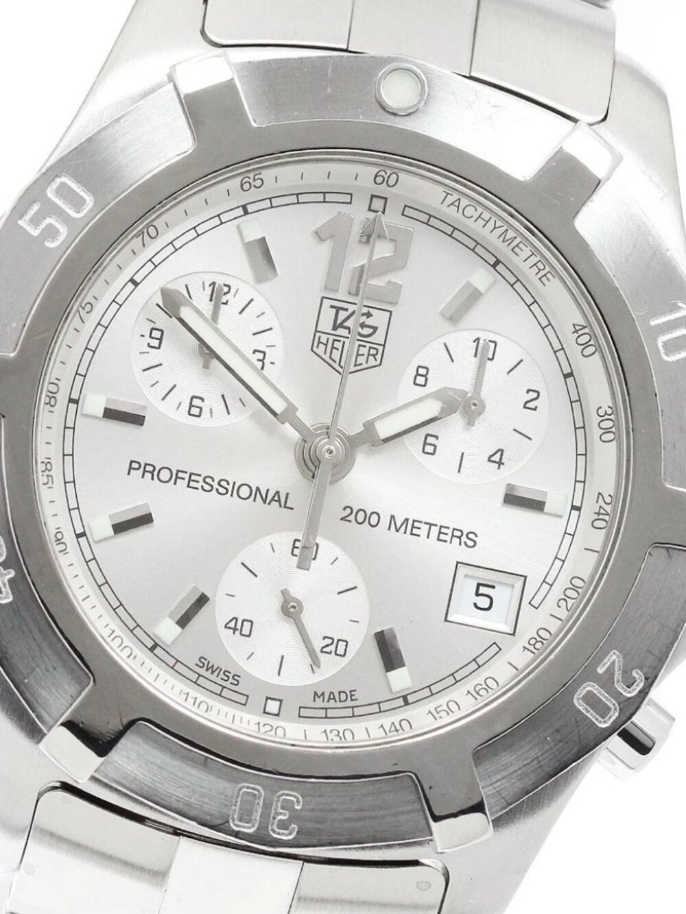 TAG HEUER Exclusive CN1111 Chronograph Silver Dial Quartz Men's Watch